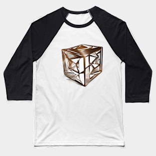 Rubic Cube Bronze Shadow Silhouette Anime Style Collection No. 383 Baseball T-Shirt